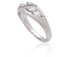 Diamond Sky Jewelry Sidabrinis žiedas su cirkoniais „Louise III“