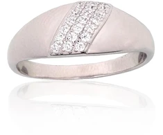 Diamond Sky Jewelry Sidabrinis žiedas su cirkoniais „Kristalo Takas II“