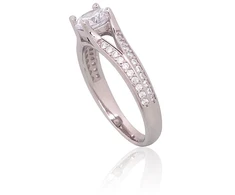 Diamond Sky Jewelry Sidabrinis žiedas su cirkoniais „Starlight Vow“