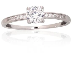 Diamond Sky Jewelry Sidabrinis žiedas su cirkoniais „Juno VIII“