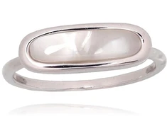 Diamond Sky Jewelry Sidabrinis žiedas su perlamutru „Opaline Dawn“