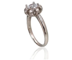 Diamond Sky Jewelry Sidabrinis žiedas su cirkoniais „Širdys ir Strėlės V“