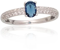 Diamond Sky Jewelry Sidabrinis žiedas su cirkoniais „Evening Star II“