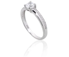 Diamond Sky Jewelry Sidabrinis žiedas su cirkoniais „Junona X“