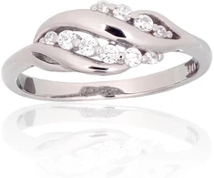 Diamond Sky Jewelry Sidabrinis žiedas su cirkoniais „Louise“