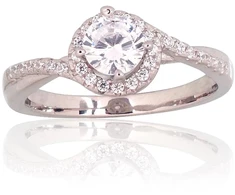 Diamond Sky Jewelry Sidabrinis žiedas su cirkoniais „Junona XV“