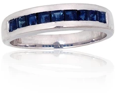 Diamond Sky Jewelry Sidabrinis žiedas su safyrais „Mono“