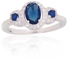 Diamond Sky Jewelry Sidabrinis žiedas su cirkoniais „Ferro IV“