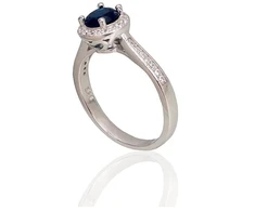 Diamond Sky Jewelry Sidabrinis žiedas su cirkoniais „Širdys ir Strėlės“