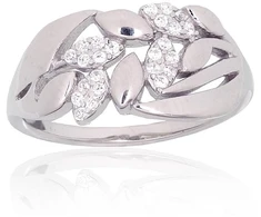 Diamond Sky Jewelry Sidabrinis žiedas su cirkoniais „Louise IV“