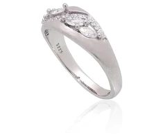 Diamond Sky Jewelry Sidabrinis žiedas su cirkoniais „Louise III“