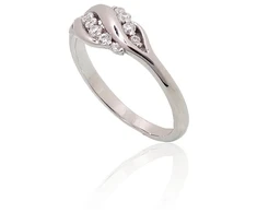 Diamond Sky Jewelry Sidabrinis žiedas su cirkoniais „Louise“