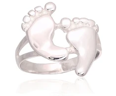Diamond Sky Jewelry Sidabrinis žiedas „Traces in the Sand“