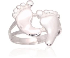 Diamond Sky Jewelry Sidabrinis žiedas „Traces in the Sand“
