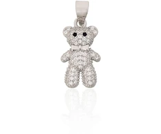 Diamond Sky Jewelry Vaikiškas sidabrinis pakabukas su cirkoniais „Cub II“