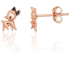 Diamond Sky Jewelry Vaikiški sidabriniai auskarai su emaliu „Amelie“