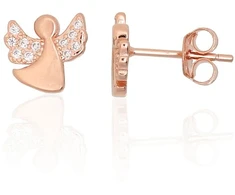 Diamond Sky Jewelry Vaikiški sidabriniai auskarai su cirkoniais „Angels“