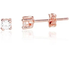 Diamond Sky Jewelry Vaikiški sidabriniai auskarai-vinukai su cirkoniais „Junona XXIII“