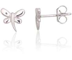 Diamond Sky Jewelry Vaikiški sidabriniai auskarai „Dragonfly II“