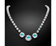 Diamond Sky Jewelry Vestuvinis vėrinys „Akinantis Spindesys (Aurora Borealis)“ su Swarovski™ kristalais