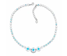 Diamond Sky Jewelry Vestuvinis vėrinys „Akinantis Spindesys (Aurora Borealis)“ su Swarovski™ kristalais