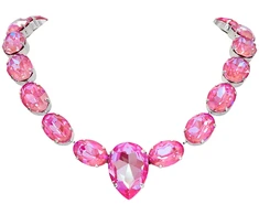 Diamond Sky Jewelry Vestuvinis vėrinys „Color Season (Lotus Rožinė DeLite)“ su Swarovski™ kristalais