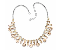 Diamond Sky Jewelry Vestuvinis vėrinys „Kristalo Šakelė (Golden Shadow)“ su Swarovski™ kristalais