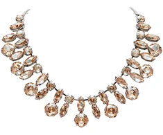 Diamond Sky Jewelry Vestuvinis vėrinys „Kristalo Šakelė (Golden Shadow)“ su Swarovski™ kristalais