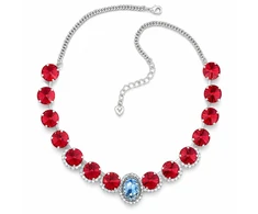 Diamond Sky Jewelry Vestuvinis vėrinys „Safi's Charm (Scarlet)“ su Swarovski™ kristalais
