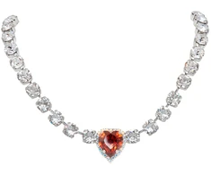Diamond Sky Jewelry Vestuvinis vėrinys „Saint Valentine II (Raudona Magma)“ su Swarovski™ kristalais