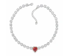 Diamond Sky Jewelry Vestuvinis vėrinys „Saint Valentine II (Raudona Magma)“ su Swarovski™ kristalais