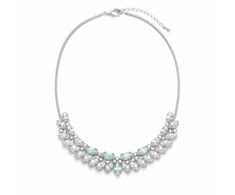 Diamond Sky Jewelry Vestuvinis vėrinys „Spring (Baltas Opal / Aurora Borealis)“ su Swarovski™ kristalais