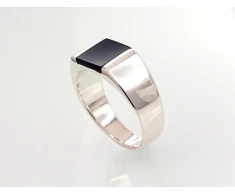 Diamond Sky Jewelry Vyriškas sidabrinis žiedas su oniksu „Bastian IV“