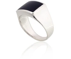 Diamond Sky Jewelry Vyriškas sidabrinis žiedas su oniksu „Bastian V“