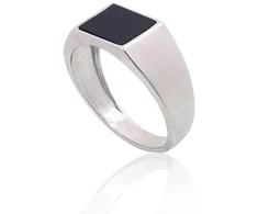 Diamond Sky Jewelry Vyriškas sidabrinis žiedas su oniksu „Bastian II“