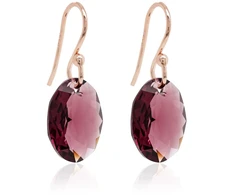 Marmara Sidabriniai auskarai „Tender Oval (Amethyst)“ su Swarovski® kristalais