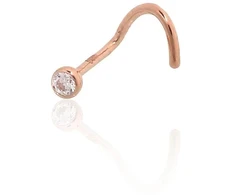Diamond Sky Jewelry Auksinis pilvo auskaras su cirkoniais „Juno Mini XIII“