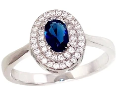 Diamond Sky Jewelry Sidabrinis žiedas su cirkoniais „Cecilia II“