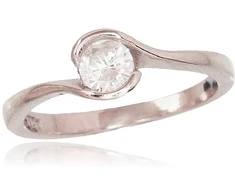 Diamond Sky Jewelry Sidabrinis žiedas su cirkoniais „Rotonda II“