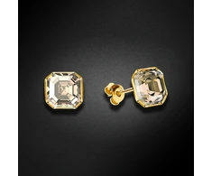 Spark Sidabriniai auskarai „Imperial II (Golden Shadow)“ su Swarovski® kristalais
