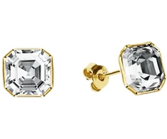 Spark Sidabriniai auskarai „Imperial II“ su Swarovski® kristalais