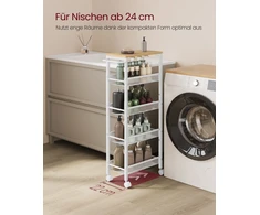 Vasagle Vežimėlis su 5 lygiais ant ratukų 22 x 45,4 x 99,6 cm