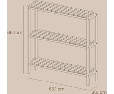 Bambukinė lentyna Songmics 60x66x26 cm