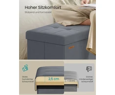 Songmics Pufas 38 × 110 × 38 cm