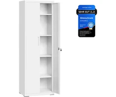 Songmics Dokumentų spinta 40 x 60 x 180 cm matinė balta