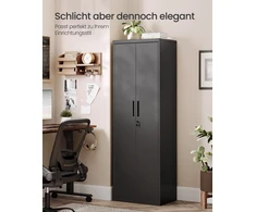 SONGMICS archyvinė spinta su 5 lygiais 40 x 60 x 180 cm Matinė juoda