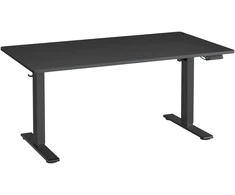 Songmics Reguliuojamo aukščio stalas, juodas 140 x 80 cm