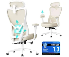 Songmics Ergonominė biuro kėdė su reguliuojama atrama