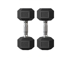 SONGMICS hantelių rinkinys, 2 vnt. hantelių rinkinys, šešiakampiai, trumpųjų hantelių rinkinys, 2 x 5kg, 2 x 10 kg, treniruotėms, fitneso treniruotėms, sunkiojo atletikos pratimams namuose, sporto salėje