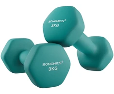Songmics 2 hantelių rinkinys tamsiai žalios spalvos